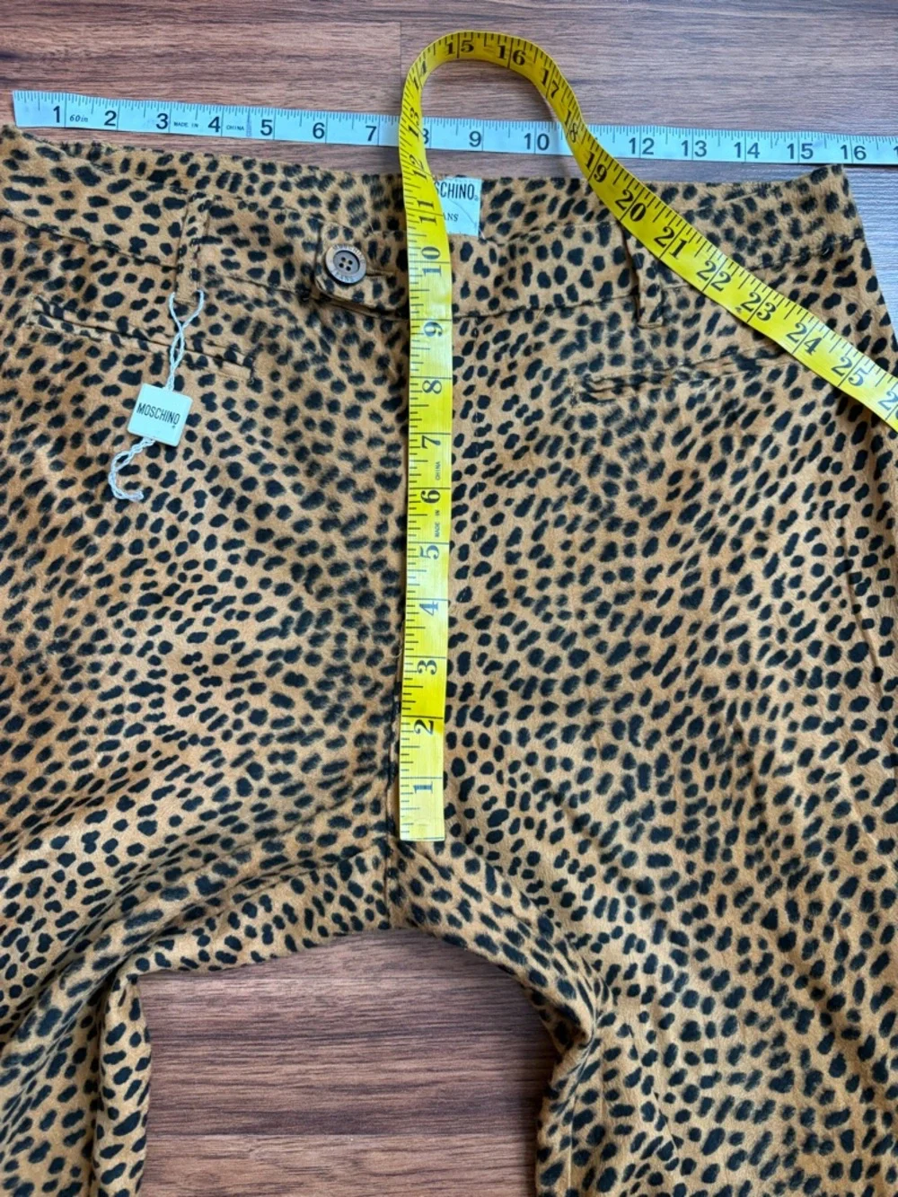Moschino leopard animal print high rise pants - Picture 8 of 9